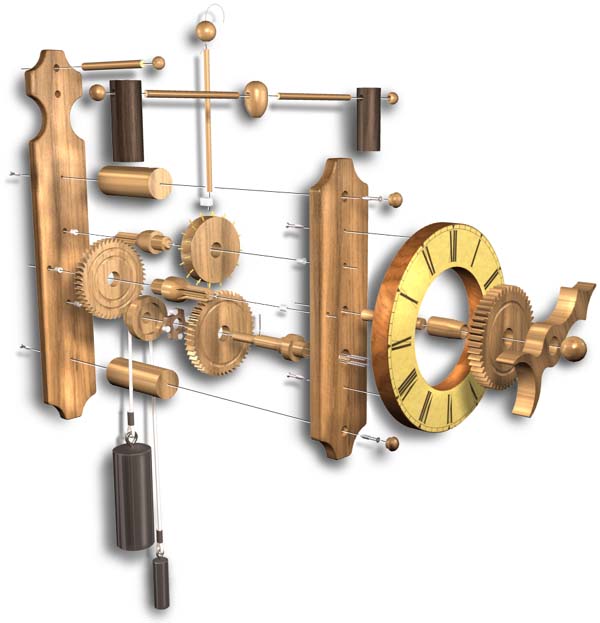 Free Wooden Gear Clock Plans